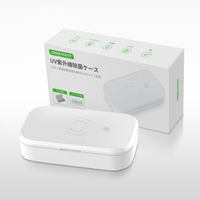 GREEN UTILITY 【日本代購】UV紫外線除菌盒 無線充電AU01W