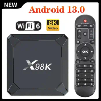 Rockchip RK3528 X98K TV Box Android 13 Media Player Quad Core 8K Video 4K@60fps H.265 Wifi6 X98 Set Top Box Android 13.0 TVBOX