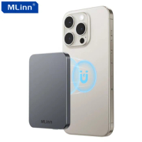 Mlinn Magnetic Wireless Power Bank 5000mAh PD20W Portable Mini Powerbank Spare Battery Charger for MagSafe iPhone Samsung Xiaomi