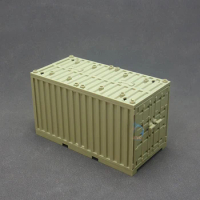 Miniature Assembled Container Model Toys Granular Building Block For Children's Gifts Arsenal Military Accessories Diy Parts