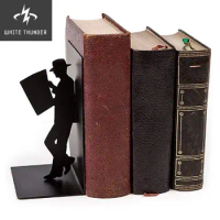 Heavy Duty Shelves Bookends Home Office Book Ends Magazines CD Holder Rack Shelves Book CD Organizer Display Support Rack