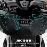 AK550 2023 Tank Pad Armor Sticker Foot Pedal Thickened Rubber Protective Sticker For Kymco Ak550 Ak 550 Premium 2023