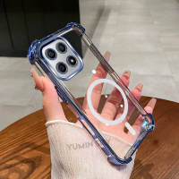 เคสโทรศัพท์สำหรับ Honor X6 X6S X6A X6B X8A X8B X8C X8 4G 5G เคสซิลิโคนแม่เหล็กกันกระแทกมุมสี่ด้านแบบ