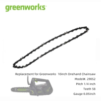 One Hand Chain Saw Electric Saw Original Replacement Chainsaw chains for Greenworks Low Kickback 40v 80v 82v Polesaw