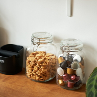 玻璃零食罐 糖果收納儲存麥片食品密封儲物罐子干果咖啡膠囊