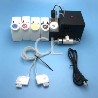 250ml White Ink Ciss System with Motor Timer DTF DTG A3 L1800 L805 R1390 Printhead Printer Modify Machine Tank with Stirrer Dtf