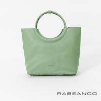 RABEANCO SHAN造型圓把手提斜背包 翠綠