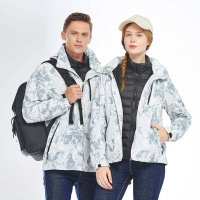 【米蘭精品】衝鋒衣連帽夾克(兩件套禦寒防水滑雪服男女外套12款74bf13)