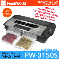 Fresh World Fw-3150S Vacuum Sealer Komersial Vacum (Bisa Basah & Tiup) Terlaris