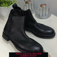 {台灣公司貨 可打統編}高檔鹿皮切爾西靴固特異手工鞋英倫風商務馬丁靴輕奢中筒皮靴男