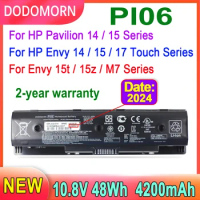 DODOMORN PI06 Laptop Battery For HP Pavilion 14 15 Envy 17 17t 17z Series HSTNN-DB4N HSTNN-DB4O 710417-001 710416-001PI09 49Wh