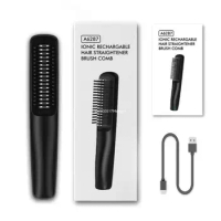 Hair Dryer Brush Hot Air Hair Brush Comb USB Salon Negative Ionic Blow Dryer Dropship