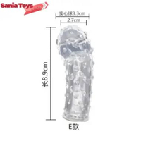 Fingger Sleeve Kdmm Silikon Transparan Bergerigi Tipe E