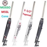 Mosso Fork M5SL MTB Fork 29er Cone 1-1/2” tapered Front Fork Compatible 27.5 29 Road Bicycle Fork Mountain Different to M5 M6
