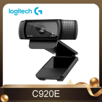 Logitech C920e HD PRO Webcam 1080p Autofocus Camera Widescreen Video Calling and Recording C920 USB Web For Desktop or Laptop