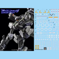 YAN Decal for HG 1/144 ZOWORT Heavy The Witch From Mercury Assembly Model DIY HD Fluorescent Water S