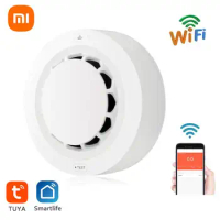 Xiaomi Tuya Smart WiFi Smoke Detector Smoke Alarm Sensor For Home Security Alarm App Remote Control Wireless Home Appliance
