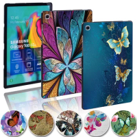Butterfly Pattern Tablet Cover Case for Samsung Galaxy Tab A 9.7" 10.1"10.5"/Tab E 9.6"/Tab E S5E 10.5" Plastic Protective Shell