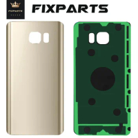 New For Samsung Galaxy Note 5 Back Cover 3D Glass Housing Replacement For Samsung Note 5 Battery Cover Rear Door With Logo