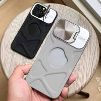 Case Magsafe Macaron With Standable Camera Full Cover - Softcase/Casing Hp Compatible For Iphone 11 