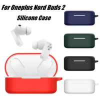Soft Silicone Earphone Case with Hook Dustproof Protector Cover Anti-drop Shockproof Protective Sleeve For Oneplus Nord Buds 2