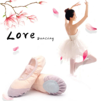 Lace-Up Free รองเท้าเต้นรำสำหรับเด็ก Body Training Ballet Leather Head Soft-Soled Training Shoes Ballet Supplies