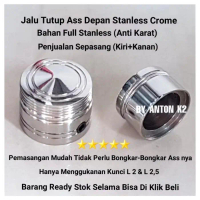 COD - TUTUP BAUT JALU AS RODA DEPAN STANLESS VARIASI MOTOR VARIO 160/PCX 160