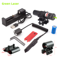 AR15 Rifle Laser Sight with Picatinny Rail Mount, Green Laser Pointer, 11mm, 20mm