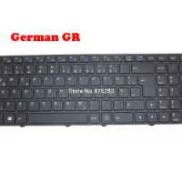 Laptop Keyboard For NEXOC B1511 German GR With Black Frame With Backlit