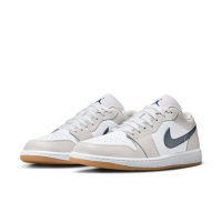 NIKE 休閒鞋 男鞋 運動鞋 喬丹 AJ1 AIR JORDAN 1 LOW 灰白藍 553558-146