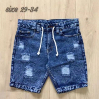 27-44 celana pendek jeans ban ripped/sobek drex kualitas distro Tebal Pria