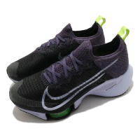 【NIKE 耐吉】慢跑鞋 Zoom Tempo NEXT FK 女鞋 氣墊 舒適 避震 路跑 運動 健身 球鞋 黑 紫(CI9924-500)