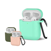 AirPods 1代 2代 矽膠連體藍牙耳機保護套(AirPods保護殼 AirPods保護套)