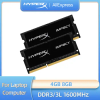 Memoria DDR3L DDR3 RAM 4GB 8GB 1600MHz 1333 1866MHz Laptop Memory PC3L-12800 14900 SODIMM 1.35V 1.5V 204Pins Memory Hyperx RAMs