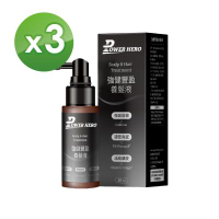 【PowerHero】強健豐盈養髮液x3瓶 (60ml/瓶)《活絡韌髮、科學實證》