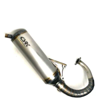 DIO50 Mute style exhaust pipe for Honda Dio AF18 AF25 125cc Tune Upgrade Dio 50 Scooter exhaust pipe Muffler