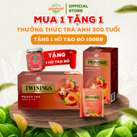 Trà Twinigs Peach Tea hộp 25 gói | trà Twinings túi lọc hương đào - Pico Food & Gift Nước Trà Chè