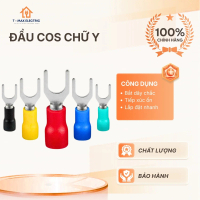 ￼Đầu cos cốt chữ Y, đầu cốt bọc nhựa SV5.5-5 ,SV3.5-5  SV2-5,Đấu dây từ 0,5mm đến 6mm bền đẹp cho th