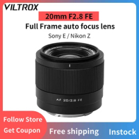 VILTROX 20mm F2.8 Auto Focus Full Frame Ultra Wide Angle Camera Lens For Sony FX30 ZV-E1 A7RV ZV-E10 A7C Nikon Z Camera