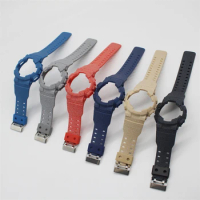Cloth pattern integrated set Bezel and Strap for Casio G-SHOCK GA100 GA110 GA120 GA14 Watchband Waterproof Watch Band