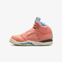 【NIKE 耐吉】休閒鞋 小童 幼童 Jordan 5 Retro DJ Khaled 橘(DV4981-641)