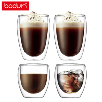 【Bodum】PAVINA 雙層玻璃杯兩件組 350cc+250cc-2組4入