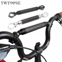 TWTOPSE Folding Bike M handlebar Crossbar For Brompton 3SIXTY PIKES Bicycle M handlebar brace bridge Fit Cycling Light Bell Part