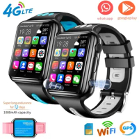 New 4G Kids Smart Watch Phone GPS Tracker 1080mAh Dual Camera Waterproof Video Call Play Music Children Smartwatch For Xioami