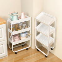 廚房 置物架 落地式免安裝可移動 小推車 家用 多層折疊嬰兒房 收納 架 子