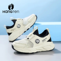 HanGTen Children's Sneakers Fashion Slip-On Lightweight Boys Girls Sports Shoes Breathable Kids Toddler Outdoor Running Shoes