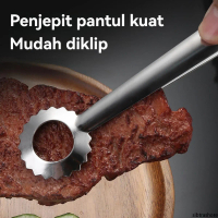 Klip BBQ Korea Premium - Gepeng Baja Tahan Karat 304, Ideal untuk Memanggang Daging, Roti & Sayuran 