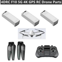 4DRC F10 F-10 WiFi FPV 360° Roll 4K GPS Samrt Follow RC Drone Spare Parts 3.7V 1600MAH Battery/Propeller/Remote Control/USB Line
