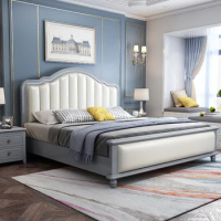 Princess Luxury Double Bed Girls Modern King Size Bed Loft Villa Camas De Dormitorio Bedroom Set Furniture Queen