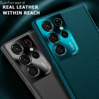 Leather Phone Case For Samsung Galaxy S22 S21 S23 Ultra S22 Plus S20 FE 4G 5G Cases Covers For Galaxy S 22 21 Capa Fundas